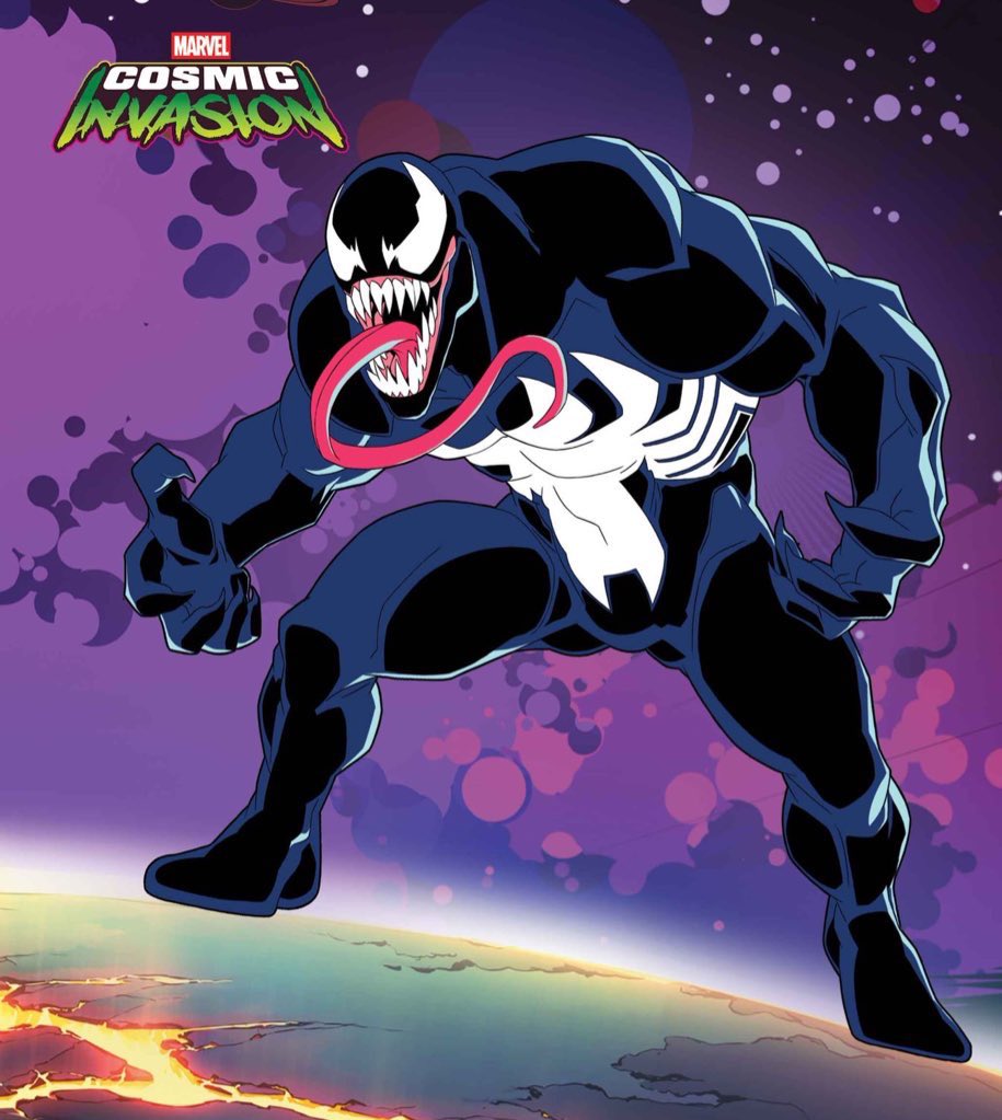 Cosmic Invasion Venom does have a different spider symbol though