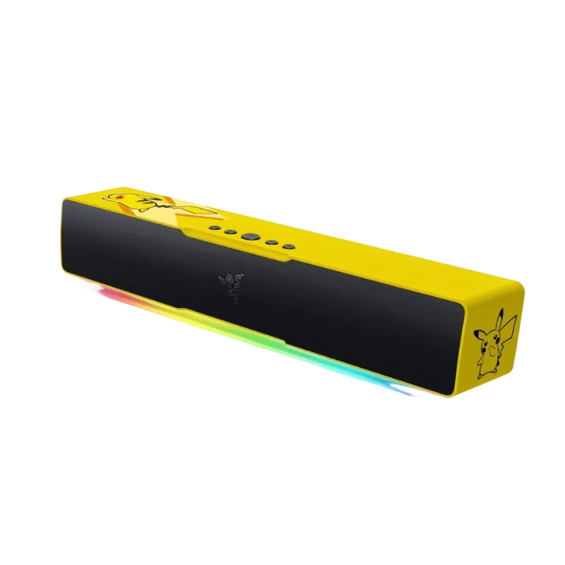 Products's tweet photo. Level up your gaming audio with Pikachu's electric vibes and immersive RGB lighting!