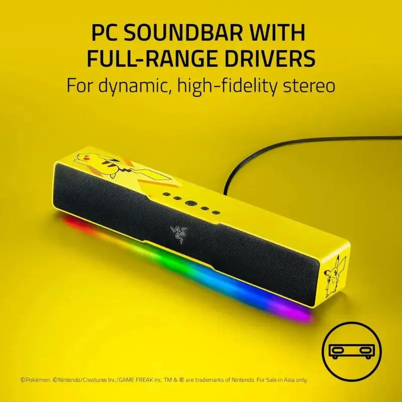 Products's tweet photo. Level up your gaming audio with Pikachu's electric vibes and immersive RGB lighting!