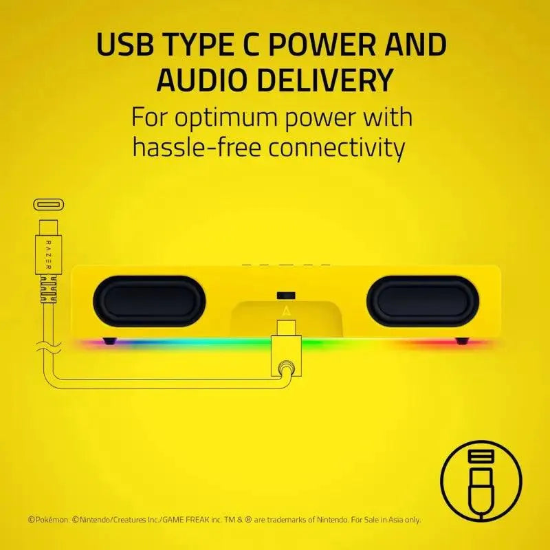 Products's tweet photo. Level up your gaming audio with Pikachu's electric vibes and immersive RGB lighting!