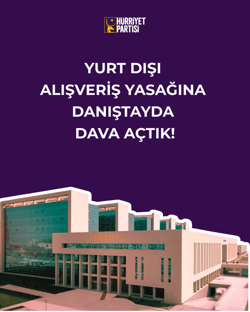 YURT DIŞI ALIŞVERİŞ YASAĞINA DANIŞTAYDA DAVA AÇTIK!

Cumhurbaşkanı Kararı ile yurt dışından çevrim içi alışverişe getirilen ve gümrük muafiyetini tamamen ortadan kaldıran düzenleme, vatandaşların temel ekonomik özgürlüklerini fiilen ortadan kaldırmıştır.

Bu karar, bireylerin
