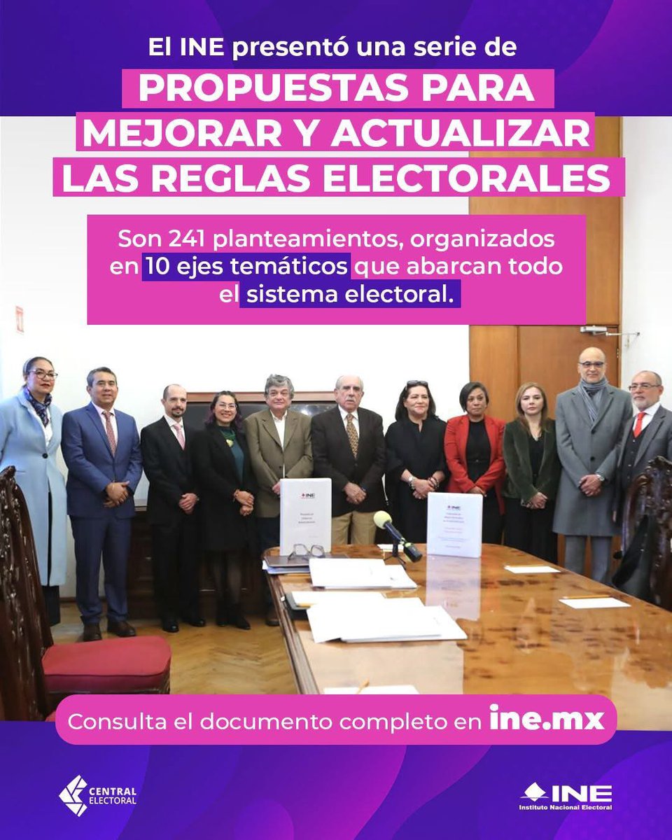INE_Veracruz's tweet photo. 🗳️El INE presentó diez ejes estratégicos para fortalecer el sistema electoral, garantizar la equidad en la contienda, mejorar la fiscalización, la representación política y la participación ciudadana.

📄Consulta el documento completo aquí: https://t.co/EUhc7S4ZXX https://t.co/iXHK3VZv7V