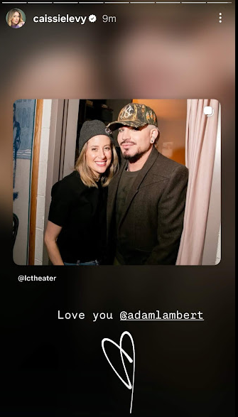 4Gelly's tweet image. Then and now. Adam with Caissie Levy  at the Musical Hair 15 years ago❤️