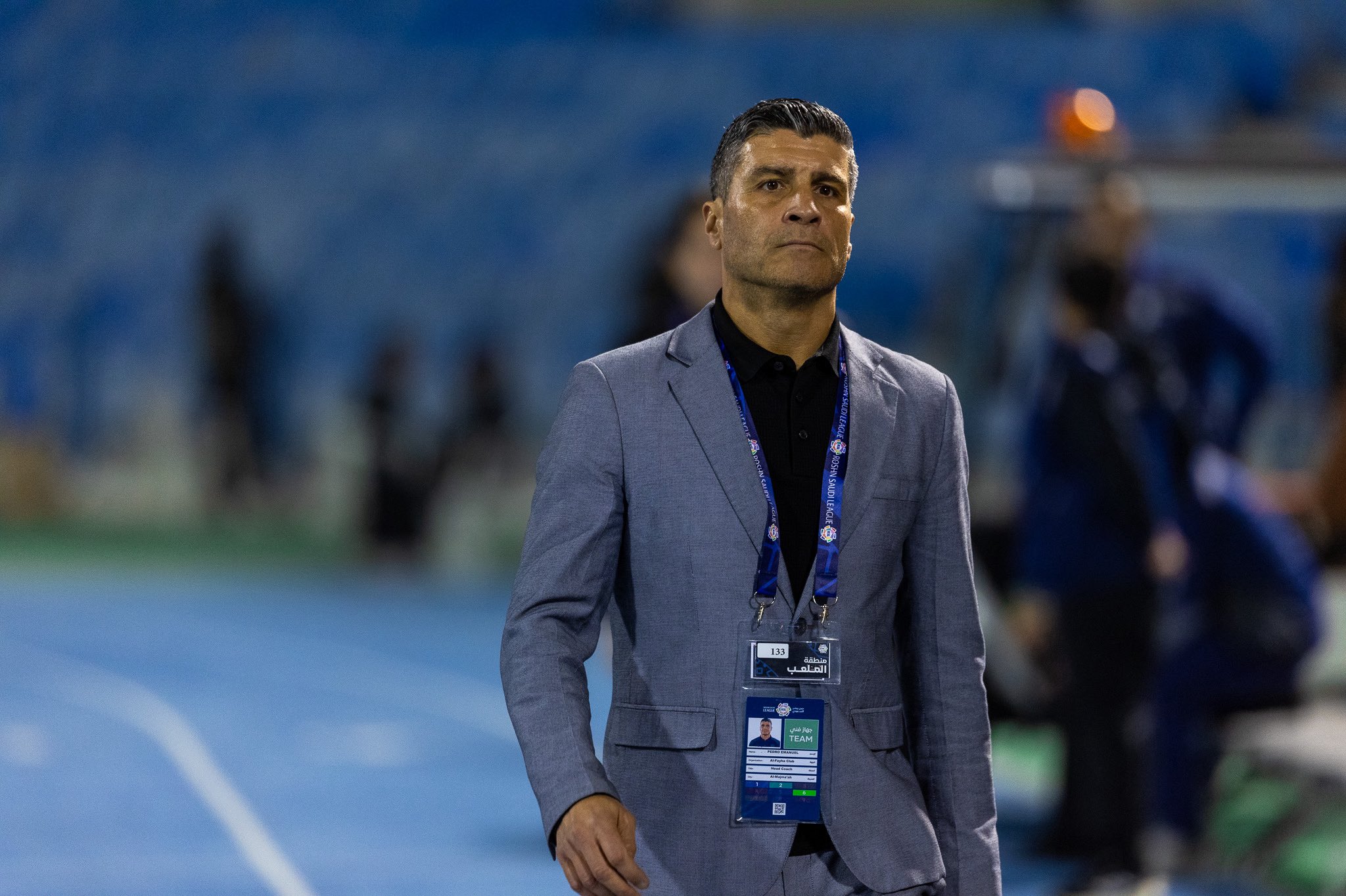 بيدرو إيمانويل مدرب الفيحاء في المؤتمر الصحافي: - قدمنا شوط أول مميز وظهرنا بصورة مثالية وأغلقنا كل المناطق الدفاعية وخرجنا بالتعادل، وفي الشوط الثاني لم نكن كما ينبغي وتلقينا هذا الكم من الأهداف .. لا توجد أي أعذار مهما تكن قوة القادسية. #القادسية_الفيحاء 