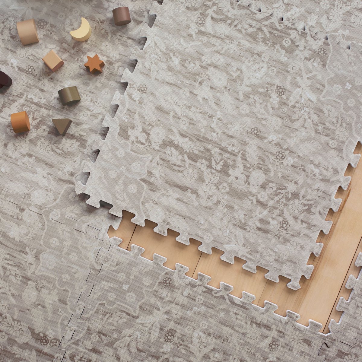 Products's tweet photo. Style meets safety with Emile play mat. Soft, stylish protection for little explorers.