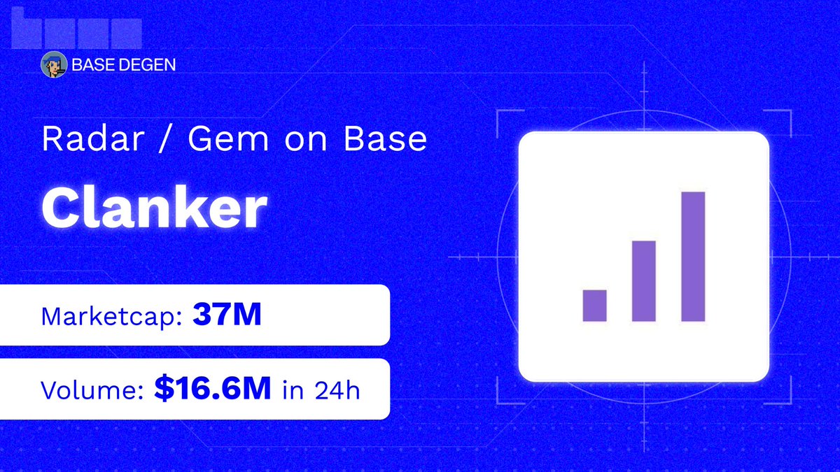 Meet Clanker - (@clanker_world) Clanker is solving the friction of token  deployment. By operating as an AI agent on BaseApp/Farcaster, it allows  users to launch ERC-20 tokens with liquidity just by tagging