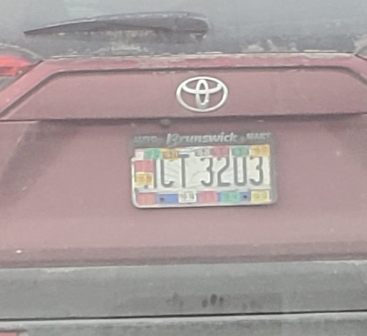 The registration sticker comes with instructions.