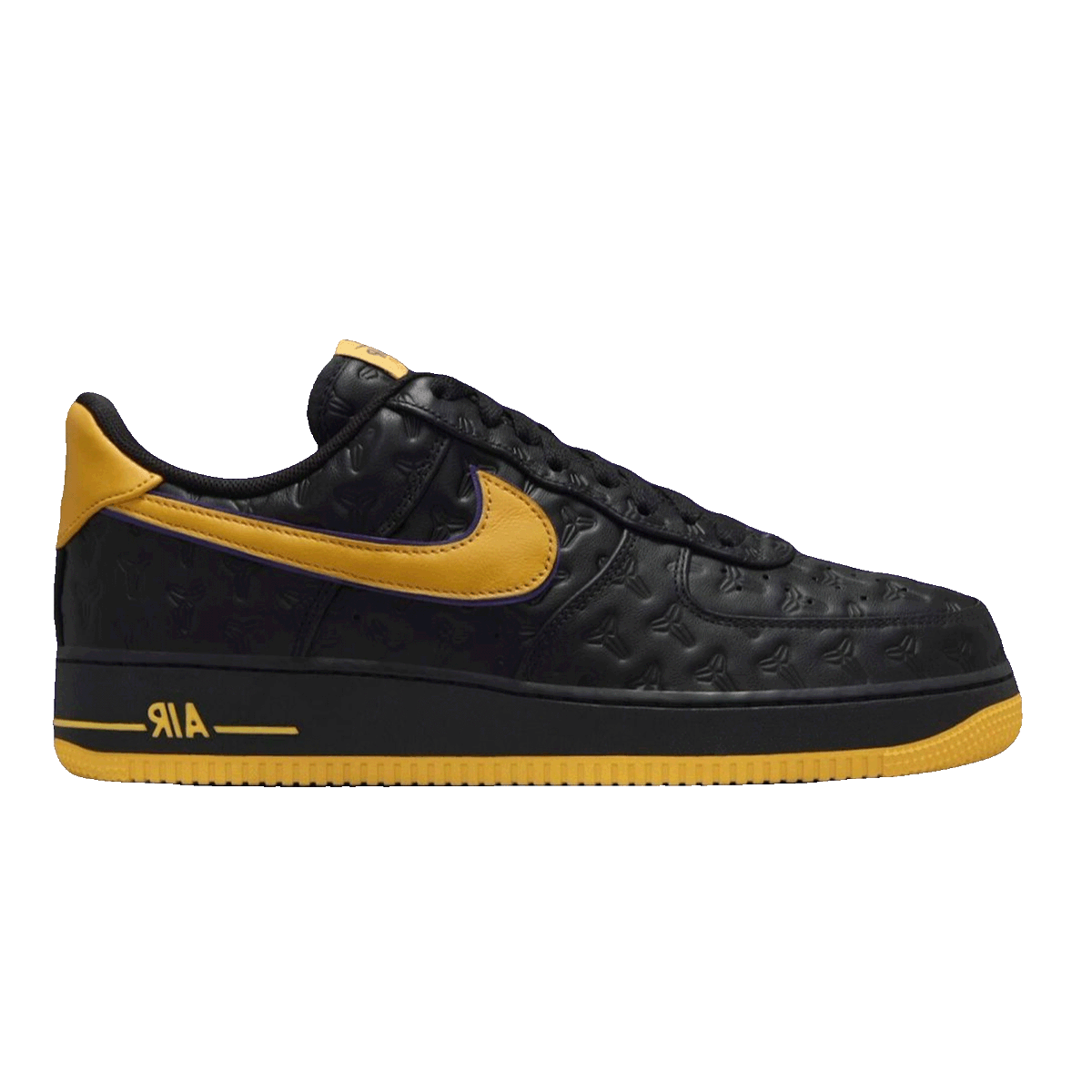 Products's tweet photo. Step up in style with the Kobe Bryant Lakers Away Nike Air Force 1 Low. Iconic design meets legendary tribute.