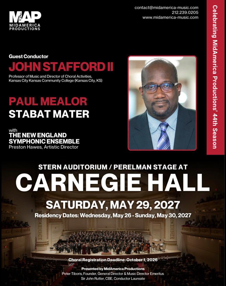 PaulMealor's tweet photo. This is going to be epic!! John is a fabulous conductor and knows and feels the heart beating in my large-scale, Stabat mater. #CarnegieHall #Choir #music https://t.co/nfzMRapL50