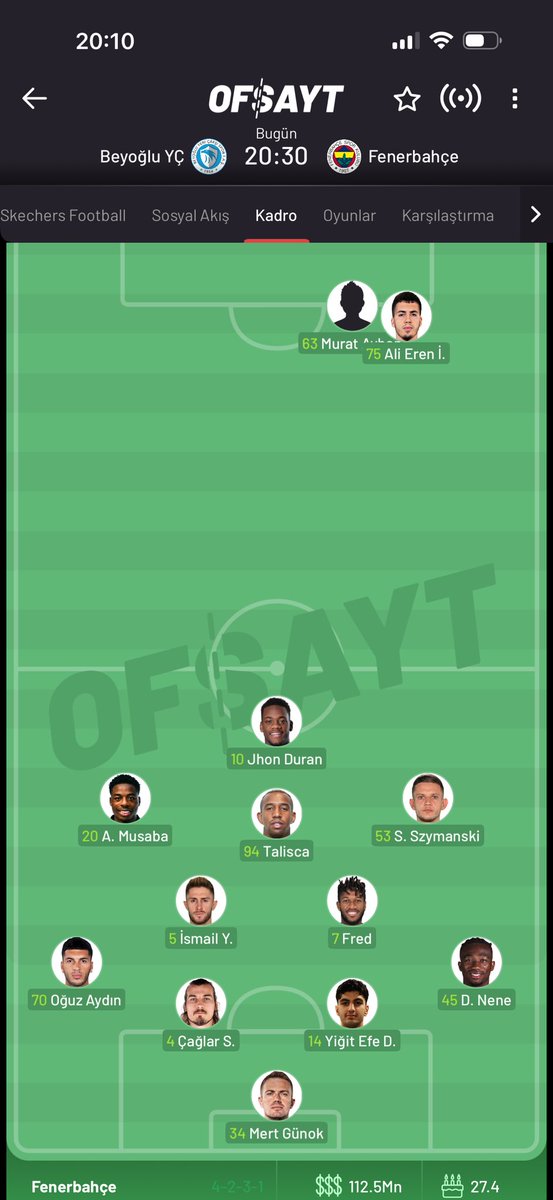 Bu ne amk hepsi defansta mı shsjsjsj #FenerinMaçıVar