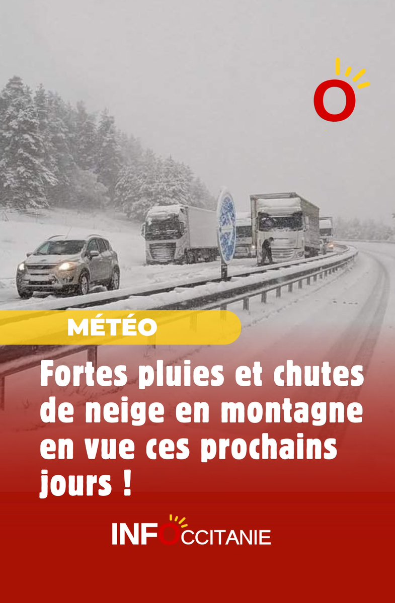 loicspadafora's tweet image. #Météo : fortes pluies et chutes de neige en montagne en vue ces prochains jours ! ⤵️ infoccitanie.fr/meteo-fortes-p…