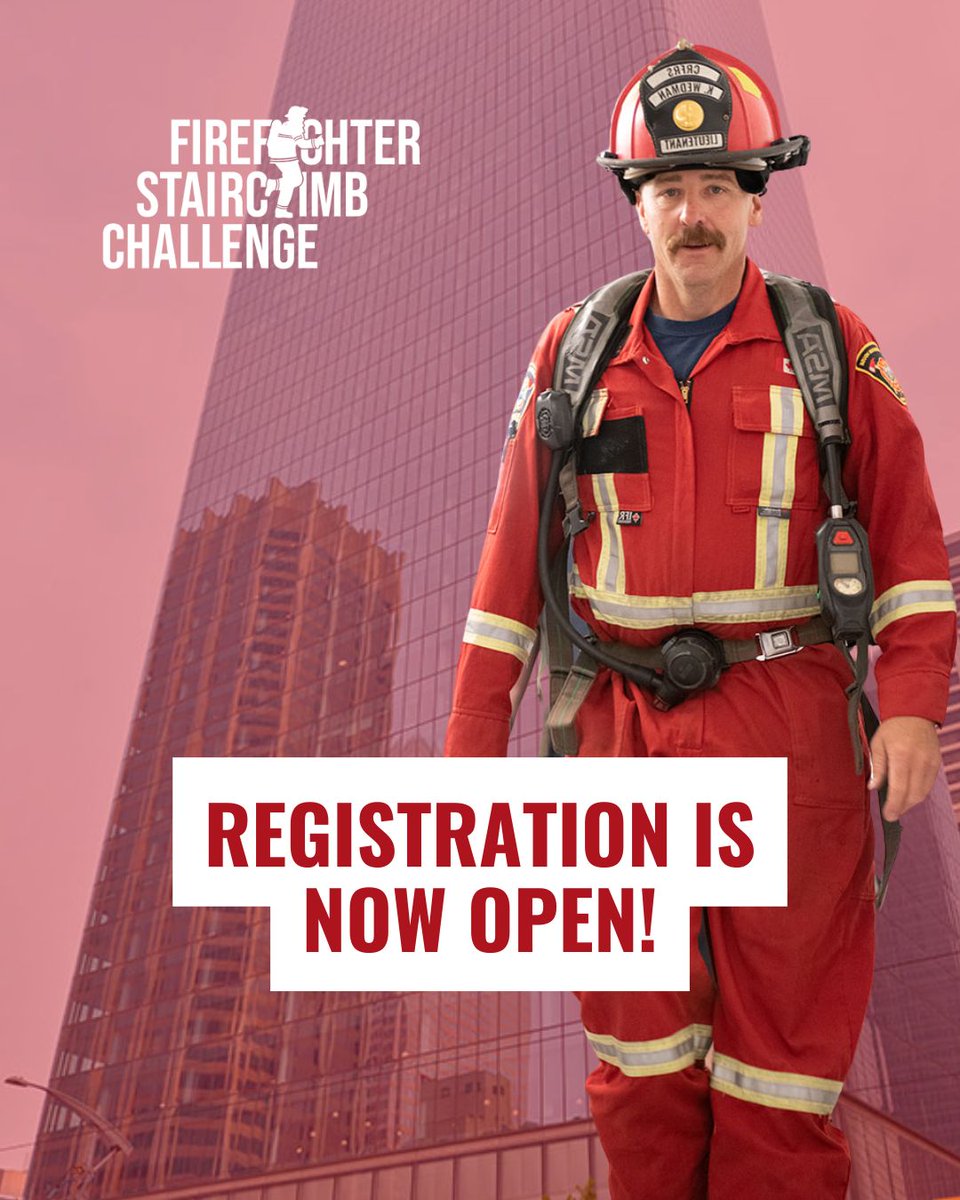 Ready, set, climb! Firefighters, registration for the 2026 Firefighter Stairclimb Challenge is open!

Climb on June 14, and help us raise funds for <a href="/WellspringAB/">Wellspring Alberta</a>.

Spots are limited—sign up today: loom.ly/U0Gus0c

#YYCStairclimb #ClimbForCancer #FirefighterStrong