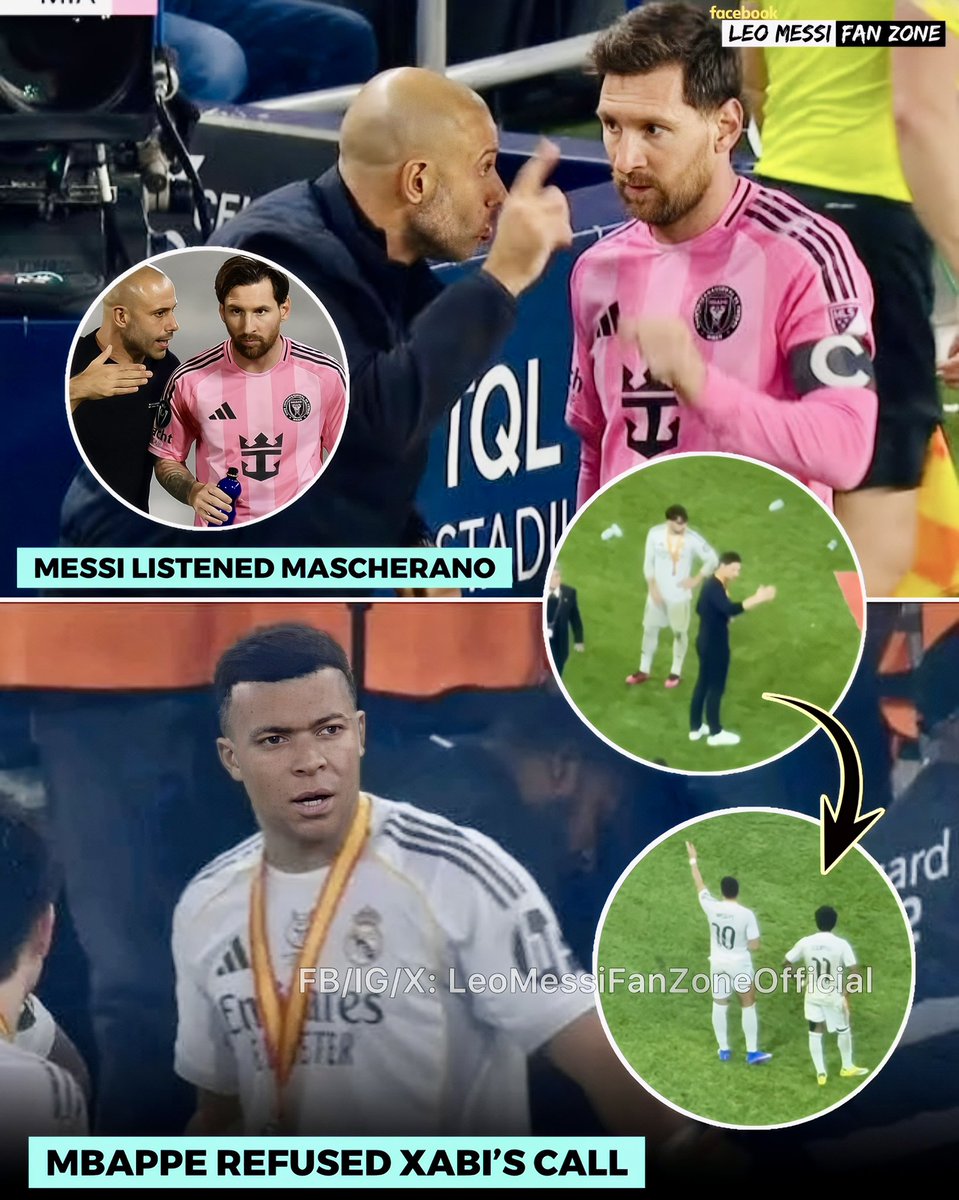🚨MESSI IS A PURE CLASS! RESPECT! ❤️👏

Last season Leo Messi stood quietly listening to Inter Miami head coach Mascherano! And don’t forget, Mascherano was Messi’s former teammate at club level &amp; national team! 👀

But no ego. No excuses. Just respect for the coach and the team!