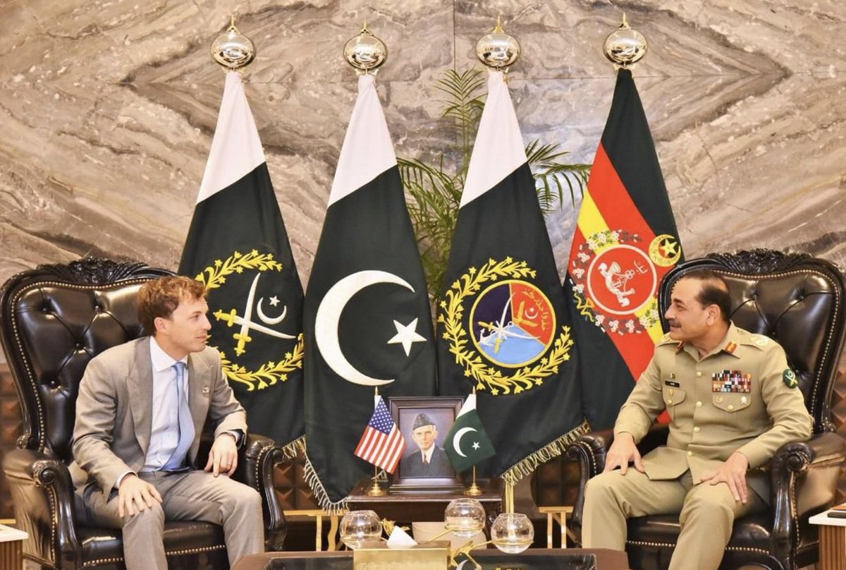 A delegation of World Liberty Financial USA led by Mr. Zachary Witkoff,  Chief Executive Officer of a leading global Fintech firm, called on Field  Marshal Syed Asim Munir, NI (M), HJ, COAS
