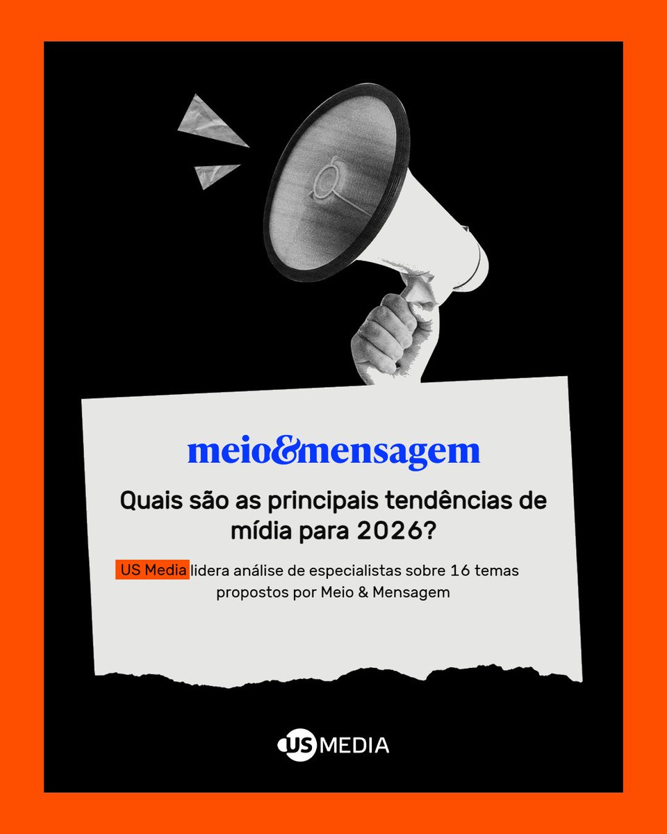 O futuro da mídia está sendo decidido agora.

Confira os insights do nosso CEO, Bruno Almeida, na análise das principais tendências de mídia p/ 2026, em matéria publicada pelo <a href="/meioemensagem/">Meio&Mensagem</a>.

Artigo completo aqui: meioemensagem.com.br/midia/quais-sa…

#IA #FirstPartyData #RetailMedia #Trends