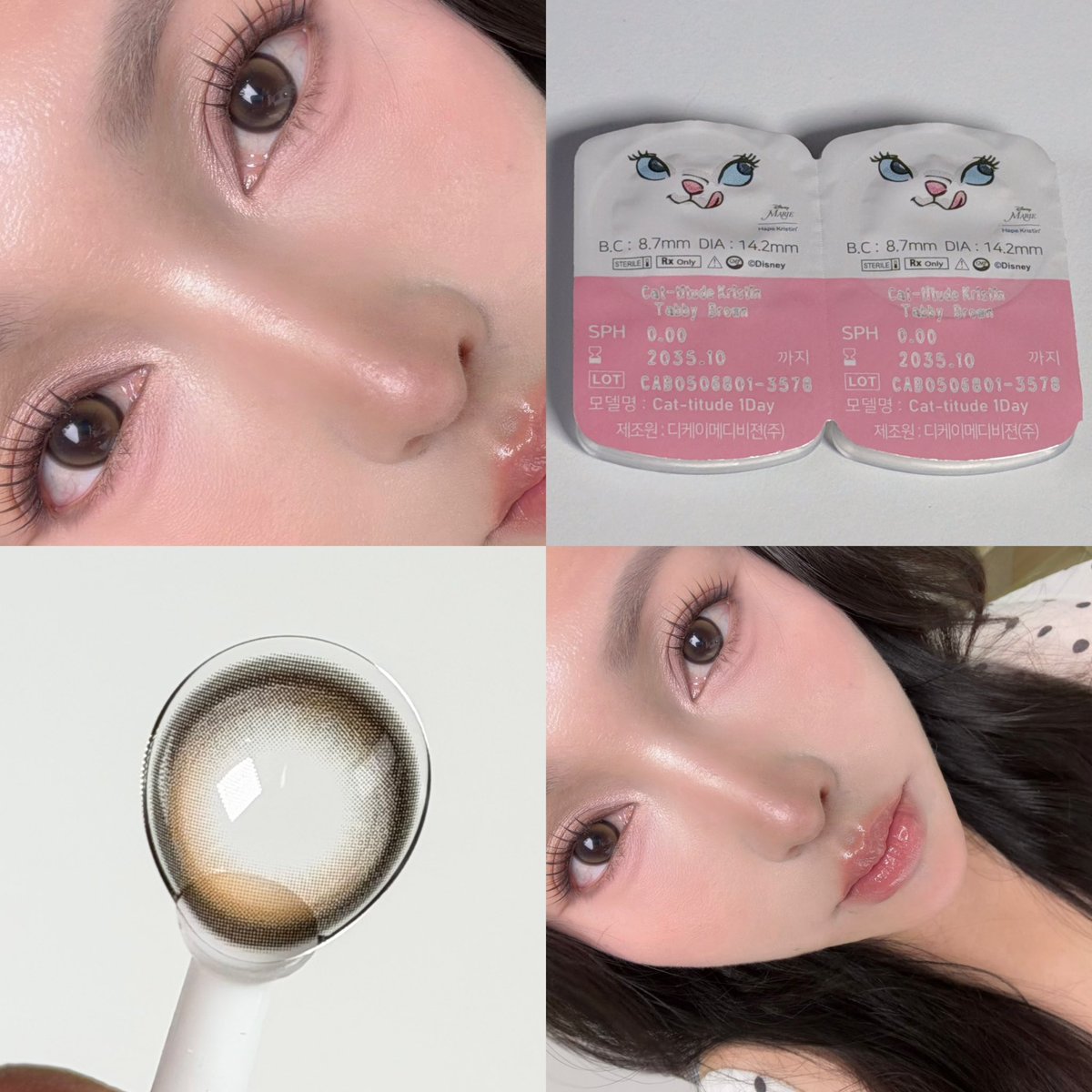 WiJupiter's tweet image. น่ารักม๊ากกกกก🥺👉🏻👈🏻 Hapa Kristin Cat-Titude🐈‍⬛ ชอบความตัดขอบชัด เน้นตากลมโตแบบขี้อ้อน ไม่บิ๊กอายเกิน สีTappy brown ✨🤎🫶🏻