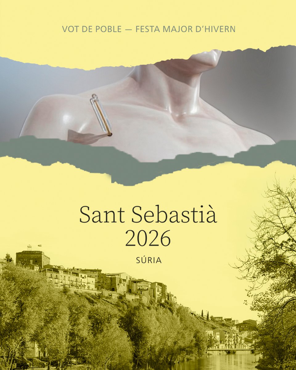 PROGRAMA DE LA FESTA DE SANT SEBASTIÀ 2026.
Del 18 al 25 de gener.
suria.cat/actualitat/not…