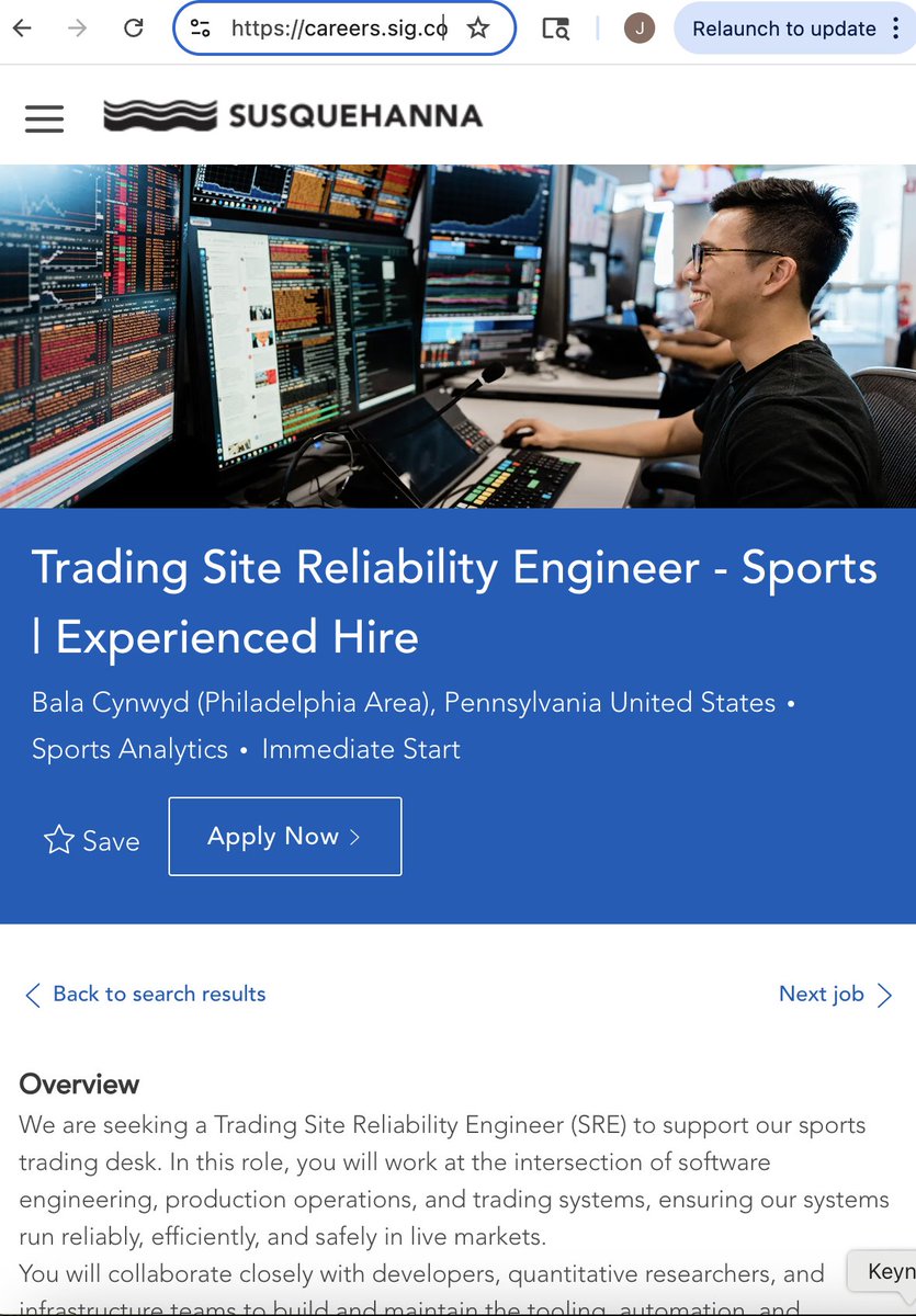 FundBreakdown's tweet image. Susquehanna has a sports trading desk now.

Read that again