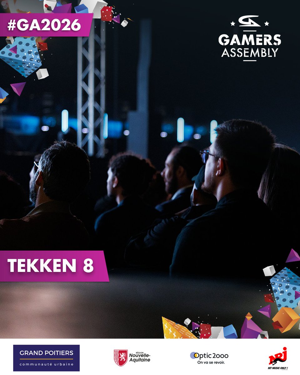 GamersAssembly's tweet image. On continue les annonces côté FGC : le tournoi TEKKEN 8 vous attend lui aussi pour la #GA2026 !

⏰ RDV demain 20h pour l’ouverture des inscriptions :
ga2026.gamers-assembly.net