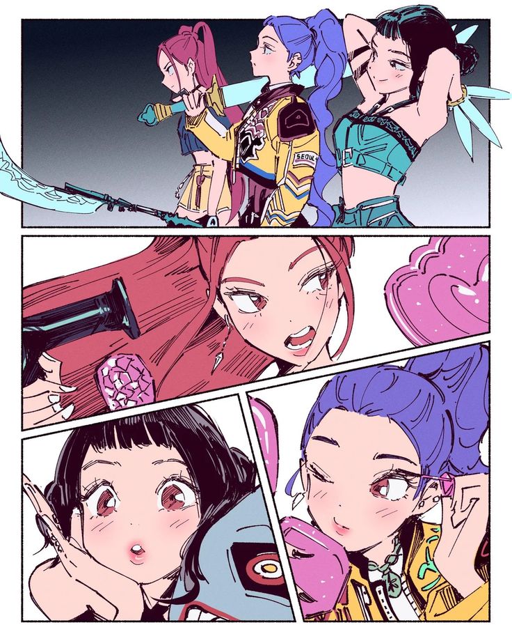 RumsterRumi's tweet image. My favorite page from the Kpop demon Hunters poster book 💙