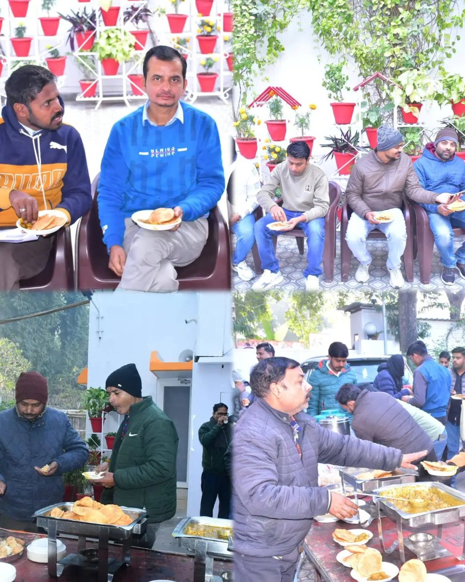 आज षट्तिला एकादशी के पुण्यावसर पर यशस्वी उपमुख्यमंत्री मा० श्री ब्रजेश पाठक जी के आवास पर प्रातः जनसुनवाई कार्यक्रम में प्रदेश के विभिन्न जनपदों से पधारे हृदयप्रिय जनमानस बंधु प्रभु का प्रसाद ग्रहण किया।
<a href="/brajeshpathakup/">Brajesh Pathak</a> 
#Brajeshpathak #14Jan2026