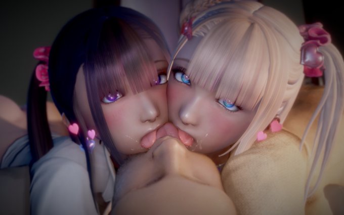 『おじさん、べろちゅーきもちぃ?』 甘いもの食べた後の舌でいっぱいレロレロしたい エッチなASMRでもダブルベロチュー好きなのでタグとかあると買う時ありがたいのですが(°ω° )