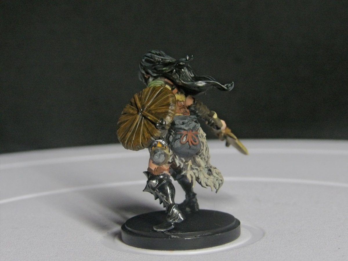 I was commissioned to do two <a href="/kingdomdeath/">Kingdom Death</a> models, this is the first one I believe she's called fighter survivor.

I wasn't the one who put her together, someone else did and they did a horrible job but that's neither here or there.

Have a good day and remember it gets better.