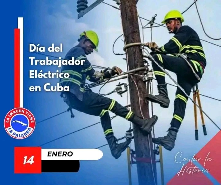 Muchas felicidades a todos los eléctricos en su día. Felicitaciones extensivas a los trabajadores de Geysel, Emgef, ECIE, EMER y demás entidades de la Unión Eléctrica.
#VamosXMas
#ElectricosAvileños #CalidadSomosTodos <a href="/CirenV_2/">Ciren Verde</a>