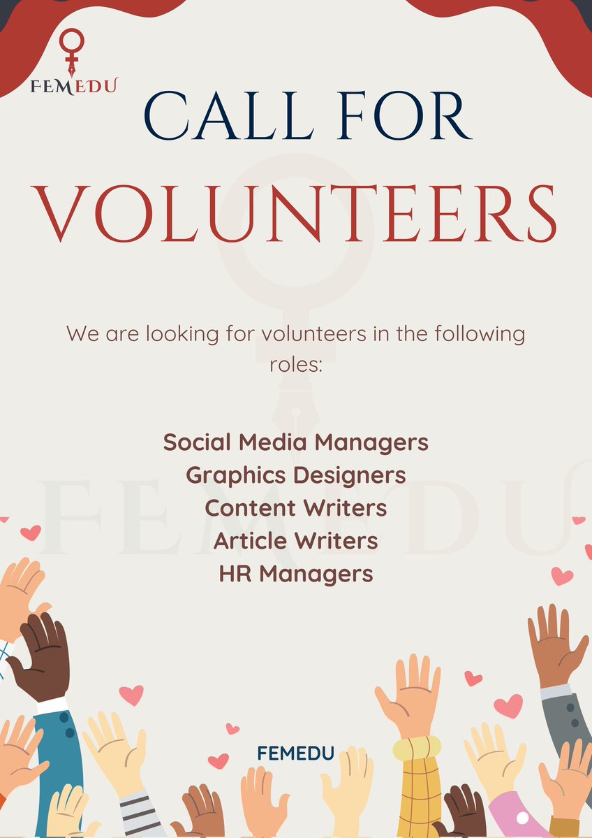 FemEdu is recruiting!

We're looking for creative feminist volunteers.

Let’s create impactful, feminist content together.

Apply here: docs.google.com/forms/d/e/1FAI…