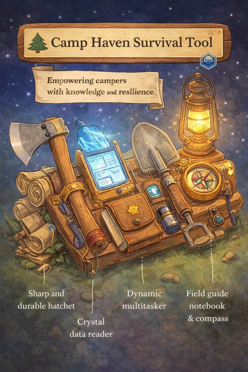 Midul2020's tweet photo. Design Camp Survival Tool🔨I designed the Camp Haven Survival Tool as the ultimate companion for exploring the wilds of decentralized storage packing secure data hiding spots, rock-solid connections, bright illumination for visibility, endurance.
@DataHaven_xyz https://t.co/w3zWuaSz3l