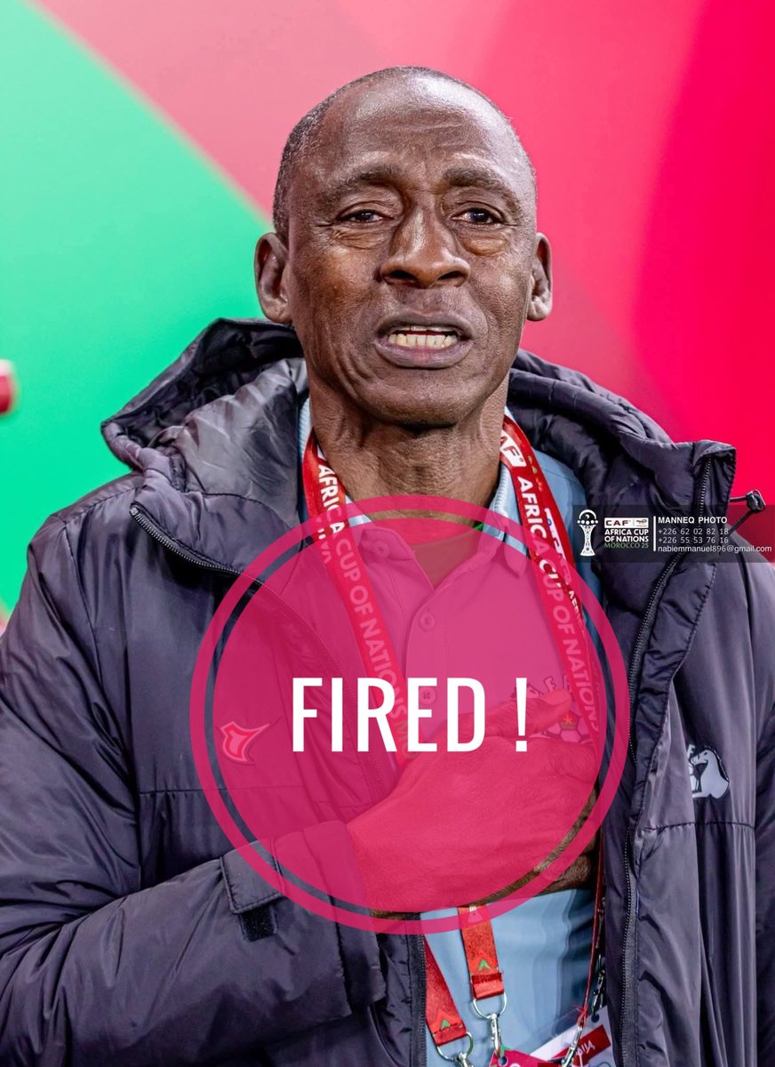 Brama Traoré demis de ses fonctions de sélectionneur des Étalons du #BurkinaFaso.

#AFCON2025 #CAN2025 #Morocco #DimaMaghrib