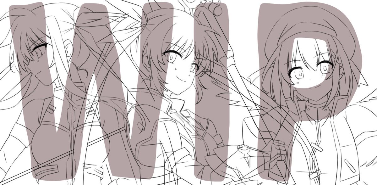 線画終わったぞ！！！(∩´∀｀)∩