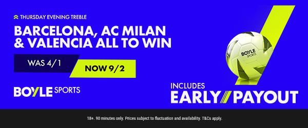 BackLay_Calc's tweet photo. 🚀 PRICE BOOST SPECIAL:  Barcelona, AC Milan &amp; Valencia — ALL TO WIN 📷🔥

#Barca #ACMilan 

https://t.co/NqrAMr4nvh https://t.co/JrpiALUudP