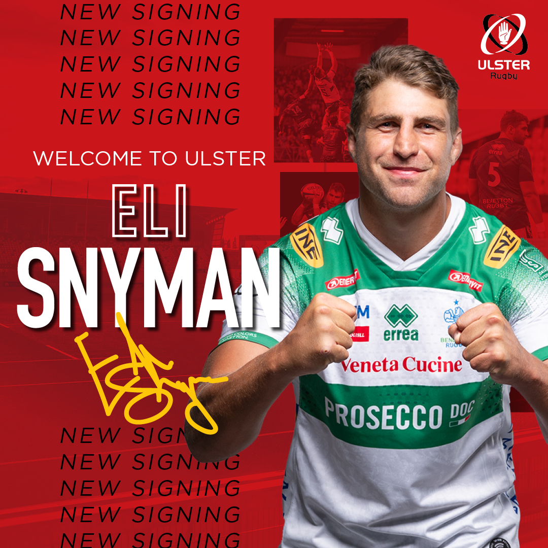 Locked in 🔒

Eli Snyman joins Ulster Rugby on a two-year deal through summer 2028.

Full story 🗞️shorturl.at/sUAMv