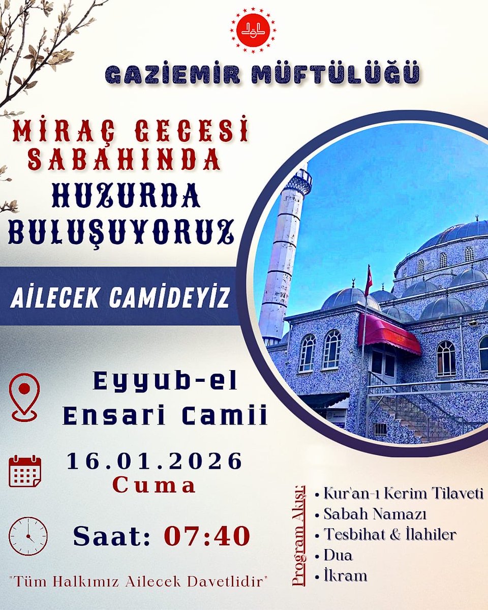 SABAH NAMAZI BULULMASINA DAVET