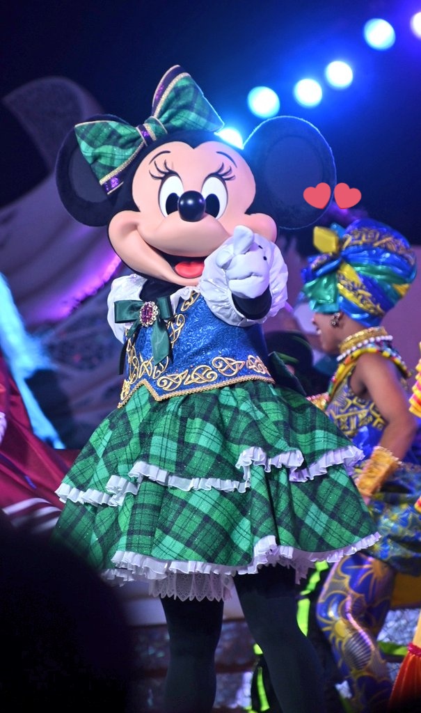 ダンスザグローブ、ミニーちゃんの衣装可愛すぎる🥺🫶 昼も当たって