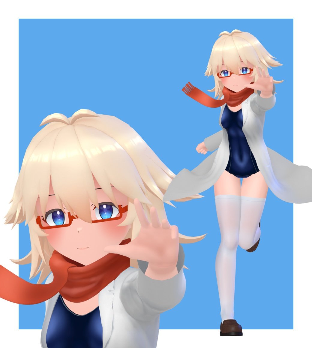 「VRchat用のカスアバター作ってみたよ #VRChat #b3d」|無人在来線爆弾に埼京線が無いことに怒りを覚えた艦艇アイドル製造工業技研本部ジュラルミンhrairooのイラスト