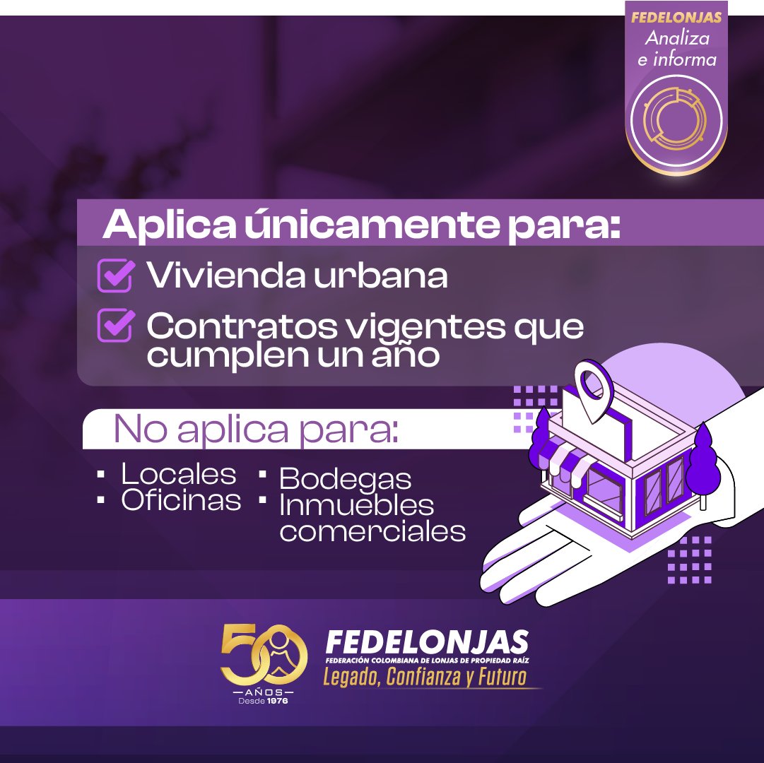 FEDELONJAS's tweet photo. En 2026, el incremento del arriendo tiene reglas claras.
No es libre, no es automático y tiene un límite legal.
📌 Infórmate, protege tus derechos y toma decisiones con respaldo.
#arriendos #SectorInmobiliario #colombia #arrendatario #propietarios https://t.co/kOvgFfwDjW