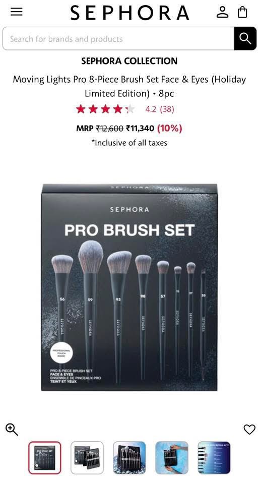 beautime_store's tweet image. Pre 🍀 SEPHORA COLLECTION Moving Lights Pro 8-Piece Brush Set (Holiday Limited Edition)

ขนแปรงนุ่มละมุน เกลี่ยเครื่องสำอางได้เนียน ไม่บาดผิว แถมจับถนัดมือ ใช้ง่ายทุกลุค

ประกอบด้วยแปรง 8 ชิ้น + กระเป๋าใส่แปรง

💓ราคา 420 บาท
⏰ปิดพรี 16/01 10.00น

#พรีออเดอร์ #sephora