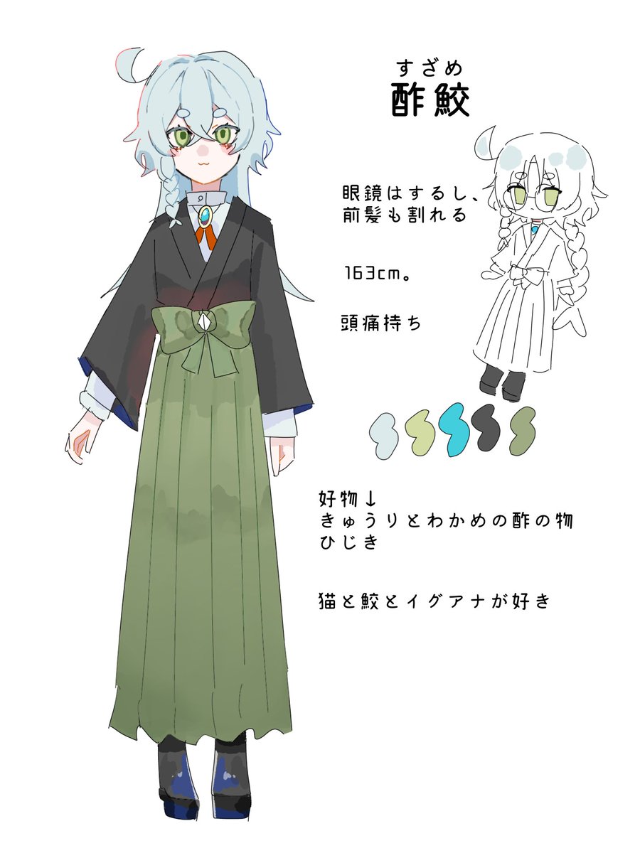 代理のキャラデザです。