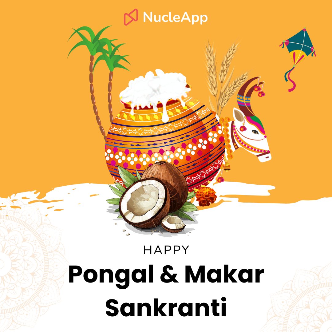 NucleApp_'s tweet photo. Happy Pongal and Makar Sankranti! 🌞
May this harvest season bring fresh ideas, new opportunities, and innovation that helps you build and create without limits.
Wishing you growth, success, and positivity in the year ahead.

#HappyPongal #MakarSankranti #NucleApp #NewBeginnings https://t.co/QGNKfXANKj