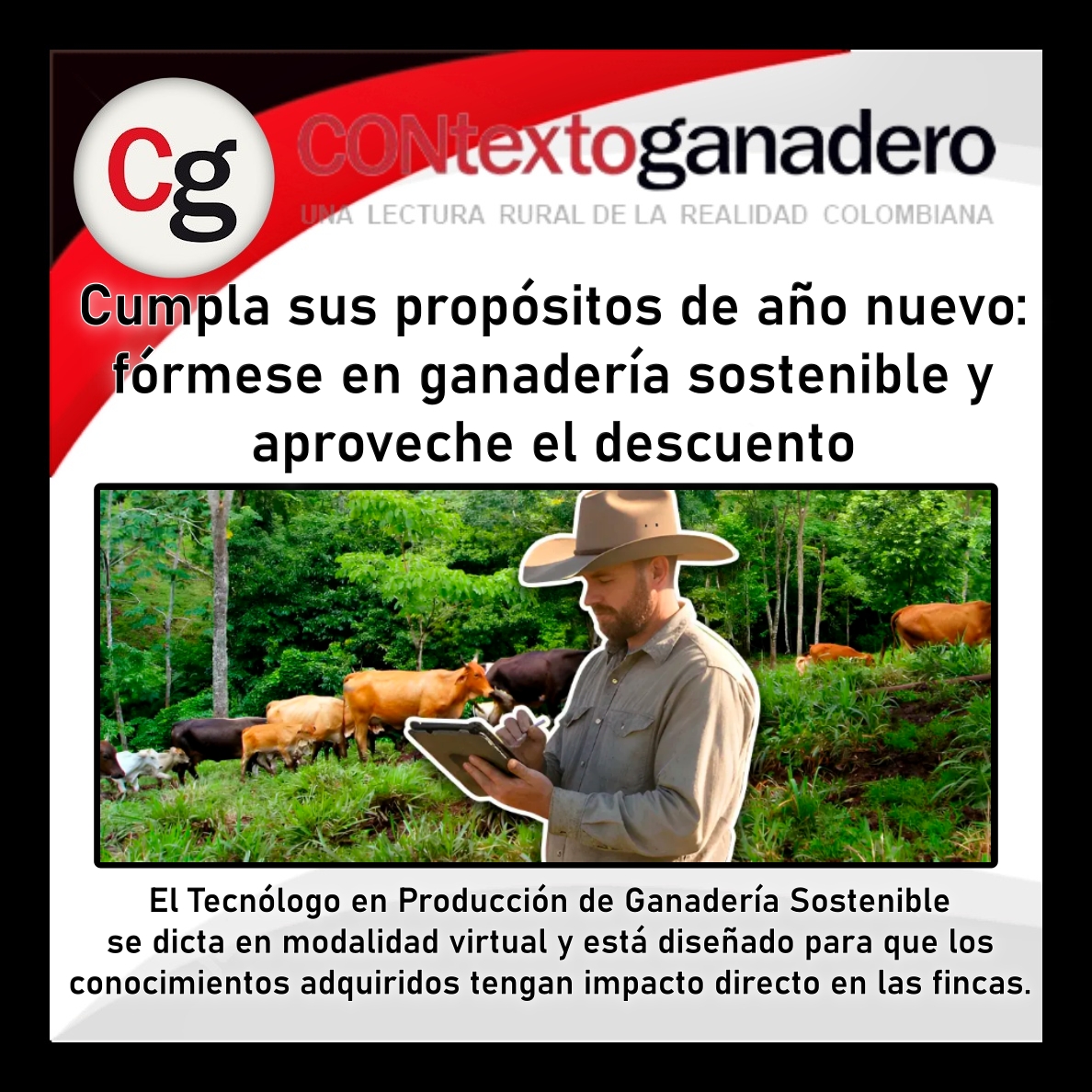 GarzonLocal's tweet image. ¡No postergues tu formación!
Únete al programa de Tecnología en Producción de Ganadería Sostenible y aprovecha los descuentos escalonados para nuevos inscritos.
@Fedegan @jflafaurie 
Más información: @ContGanadero