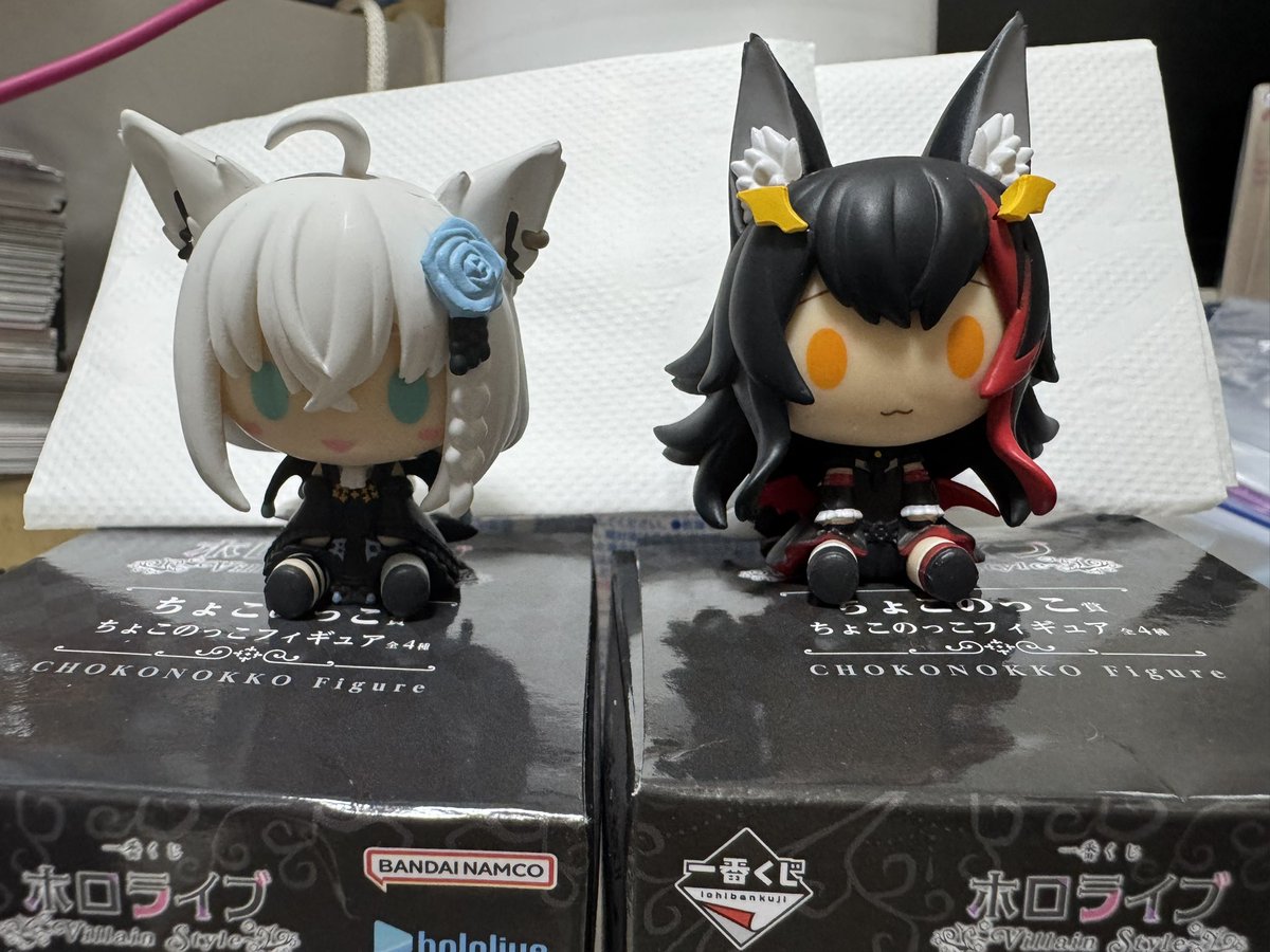 一番くじ ホロライブ フィギュア ちょこのっこ 大神ミオ 白上フブキ