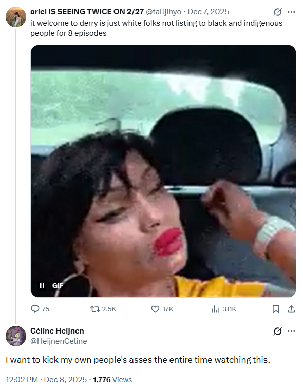 Thank you, modern TV show. Very cool.