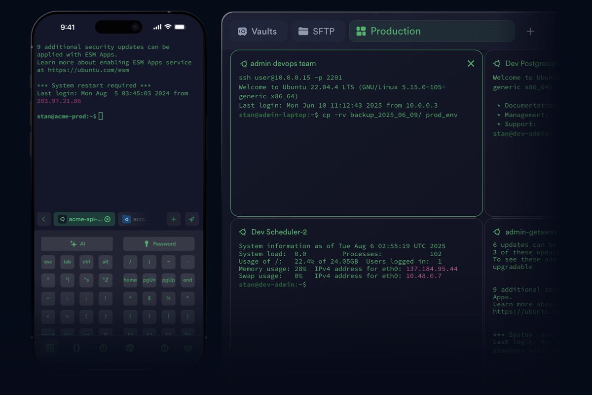 discountifu's tweet image. 今天又学会了一个新的在手机上 Vibe Coding 的姿势
搞一台 VPS 安装好 Claude code + tmux
手机上装好 termius 远程 SSH 连接
齐活儿～