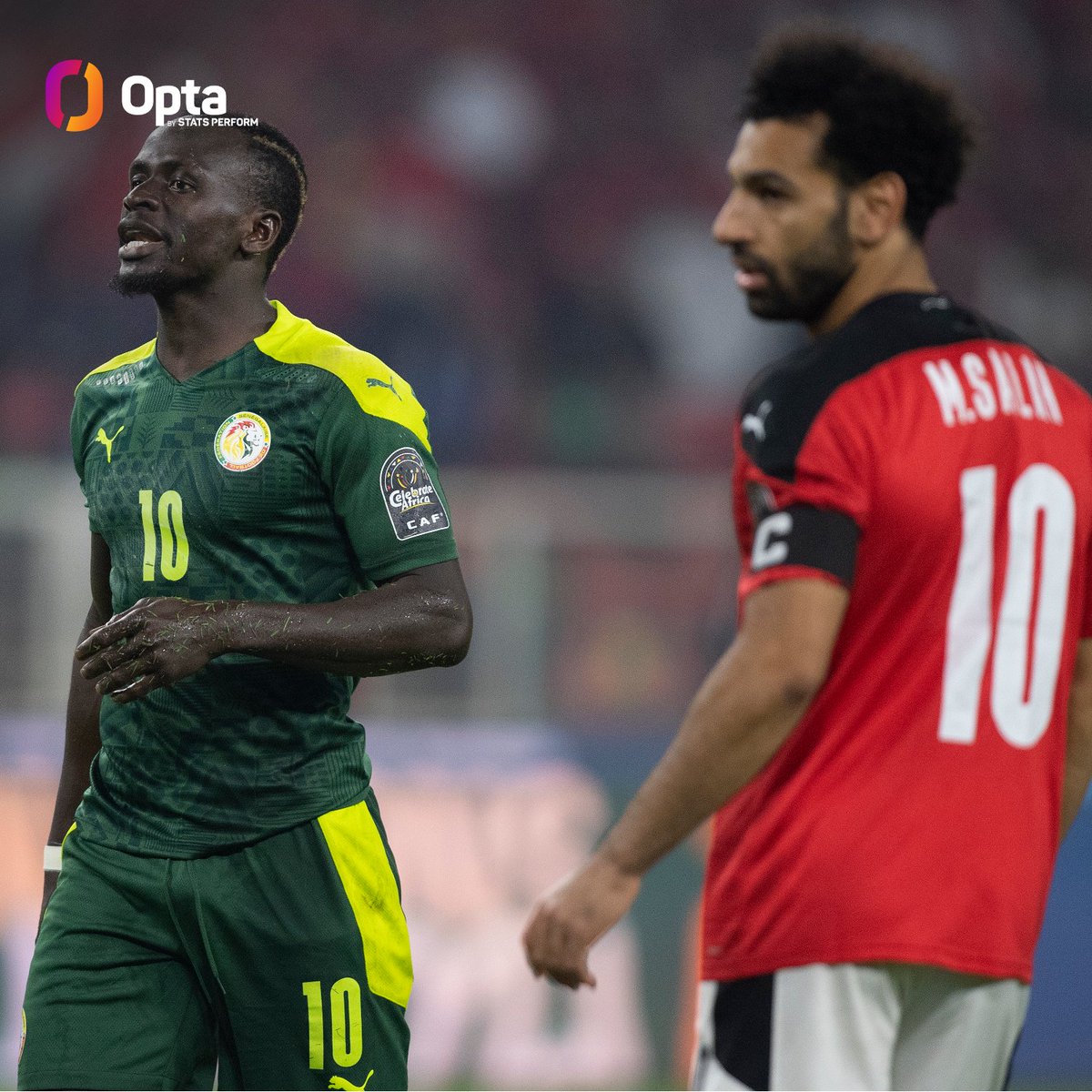 OptaJoe's tweet image. 2 - Since the 2017 CAF Africa Cup of Nations, Sadio Mané and Mohamed Salah rank in the top-two for each of...

Goals: 🇪🇬 Salah (11) 🇸🇳 Mané (10)
Chances Created: 🇸🇳 Mané (47) 🇪🇬 Salah (44)
Shots: 🇪🇬 Salah (57) 🇸🇳 Mané (52)

Battle.