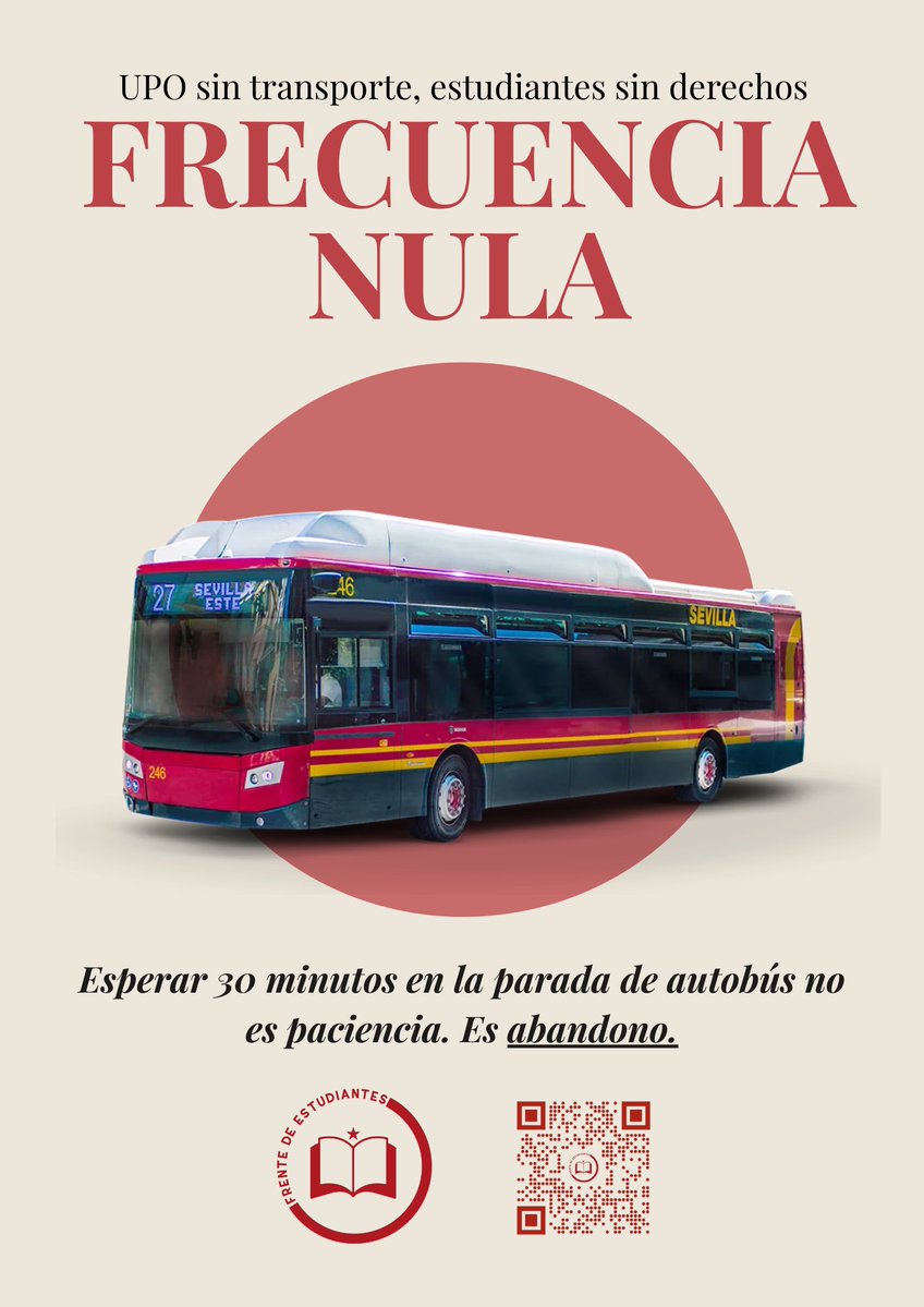 Esperar el bus en época de exámenes no es mala suerte.

Es abandono.