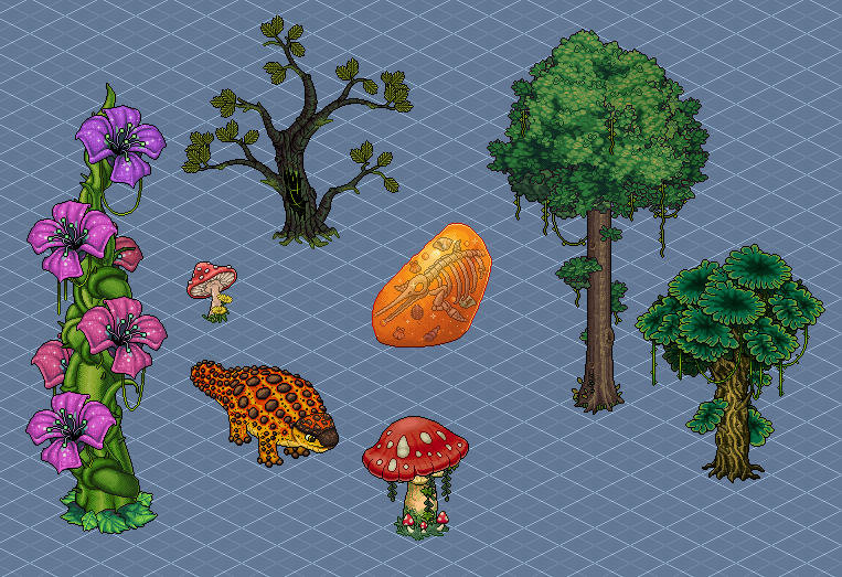 Alguns novos Mobis da Próxima coleção.  "Jurássico II"
<a href="/MeuHabblet/">Habblet</a>
#drawing #pixelart #art #Habbo