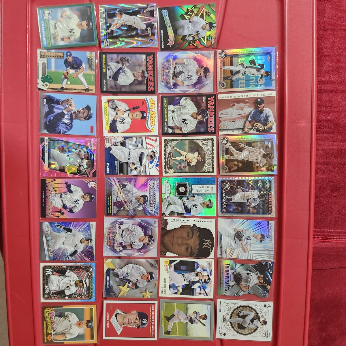 <a href="/84baseballcards/">84Cards • Daily Team B/S/T</a> <a href="/thecrdboy/">crdboy</a> <a href="/GotdemCards/">GotdemCards</a> <a href="/AiMCollectibles/">Adventures into Mystery ⭐</a> <a href="/sports_sell/">@SPORTS_SΞLL</a> Pic 1 
Sweeney 2/10 - $25 BWM
Cunningham 3/10 - $30
All others $5 ea
Cole 119/150, Hess 50/99
Stanton UK 20/50
Dominguez 113/299
Pic 2 - $2.50 ea
Mantle LDP
Johnson 1392/2500, Mesa 456/799
Pic 3 - RCs - $1.50 ea
Pic 4 - Inserts &amp; Parallels - $1.50 ea

Always open to offers.