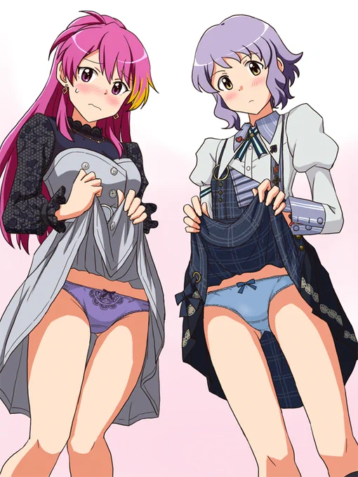 pixivリクエストから、舞浜歩と真壁瑞希。 並べて描くから一応調べたら瑞希の方が2cmだけ背が高くて驚く。 まあ描く時は気にしなかったけどw